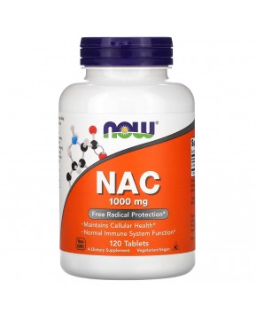 NOW Foods, NAC, 1000 мг, 120 таблеток NOW Foods, NAC, 1000 мг, 120 таблеток